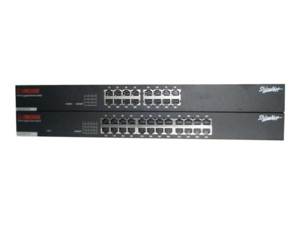 Longshine Gigabit Switch, 16Port, LCS-GS9116-A, 19"-Version, Lüfterlos LCS-GS9116-A