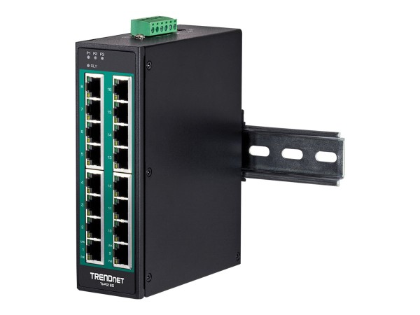 TRENDNET 16-PORT HARD.IND.GB POE+ SWITC TI-PG160