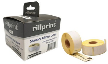 rillprint Rollenetiketten, 104 x 159 mm, weiß, permanent