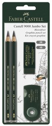 FABER-CASTELL Bleistift CASTELL 9000 Jumbo, Zeichenset