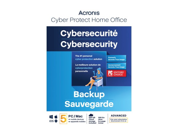 ACRONIS ACRONIS CYBER PROTECT HOME OFFICE ADV. 5PC 1YR +500GB SUBSCRIPTION (HOCASHLOS)