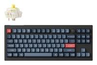 KEYCHRON KEYCHRON V3 Max (schwarz/blaugrau. DE-Layout. Gateron Jupiter Banana. Hot-Swap. RGB)