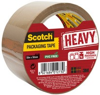 3M Scotch Verpackungsklebeband HEAVY, 50 mm x 50 m,