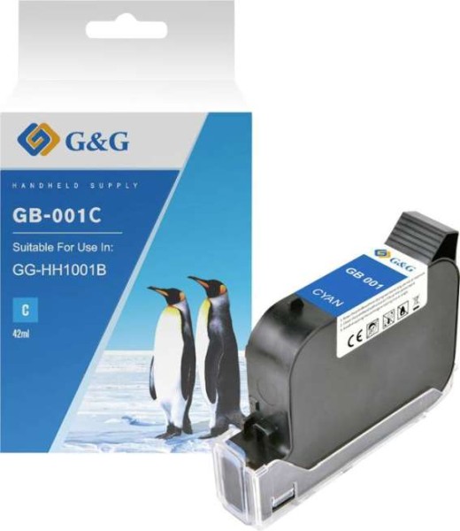 G&G - Ninestar Druckerpatrone Original Cyan GB-001C - Original GB-001C