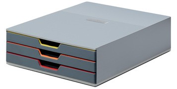 DURABLE Schubladenbox "VARICOLOR 3", mit 3 Schubladen