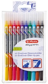 herlitz Fasermaler/Fineliner my.pen, 10er Etui