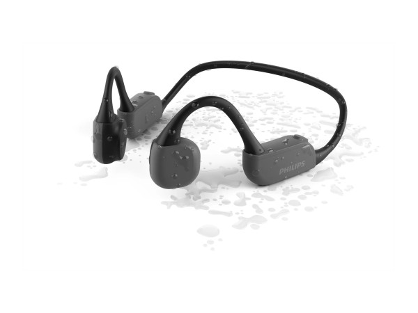 PHILIPS TAA6606BK/00 Sport Neckbone Kopfhörer Bluetooth schwarz IP67 TAA6606BK/00