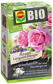 COMPO BIO Rosen Langzeit-Dünger mit Schafwolle, 2 kg