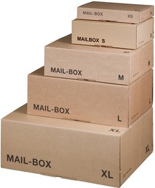 SMARTBOXPRO Paket-Versandkarton MAIL BOX, Größe: XS, braun