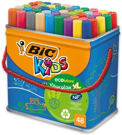 BIC KIDS Fasermaler Visacolor XL ecolutions, 48er Box