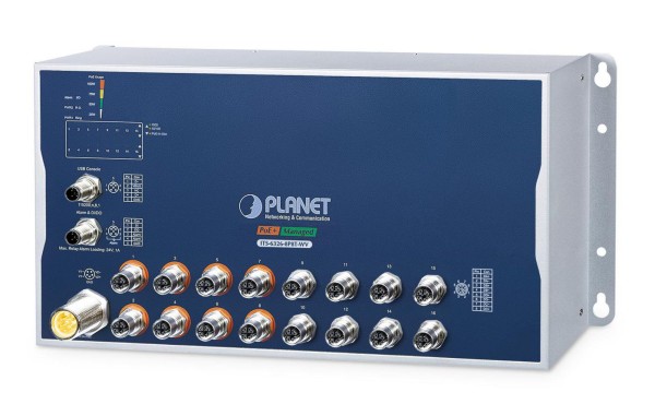 PLANET TECHNOLOGY PLANET TECHNOLOGY  Industrial L3  8-Port M12 Managed