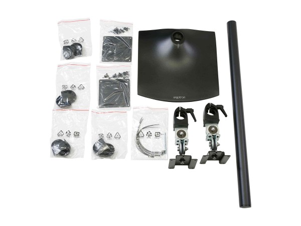 ERGOTRON ERGOTRON DS 100 Konfiguration zwei Monitore vertikal schwarz
