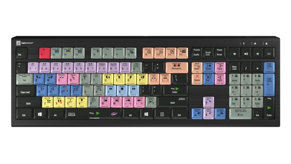 LOGIC-KEYBOARD Logickeyboard LKB-EDIUS-A2PC-DE - Volle Größe (100%) - USB - LKB-EDIUS-A2PC-DE