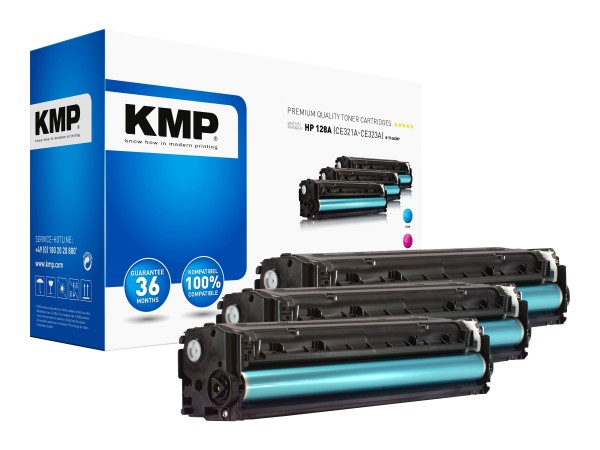 KMP KMP MULTIPACK H T144CMY 3er Pack Gelb, Cyan, Magenta Tonerpatrone