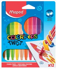 Maped Wachsmalstift COLOR'PEPS TWIST, 12er Blister