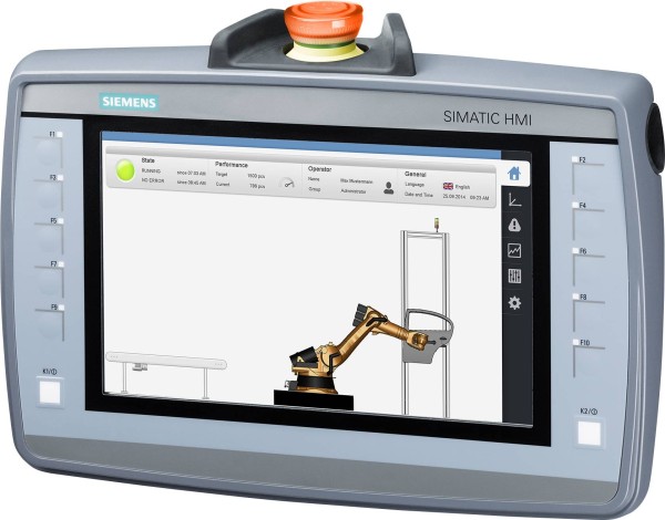 SIEMENS SIEMENS SIMATIC HMI 6AV2125-2JB23-0AX0 KTP900F Mobile, 9.0'' TFT-Display