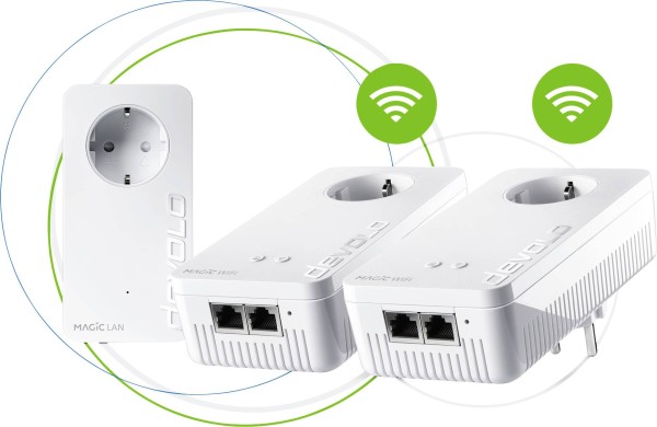 DEVOLO DEVOLO Magic 2 WiFi 6 Multiroom Kit (2400 Mbit, 4x GB LAN, Mesh, Access Point)