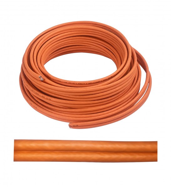 HERWECK HELOS Verlegekabel Duplex, Cat 7, S/FTP, PiMF, LSZH, orange, 500m Trommel