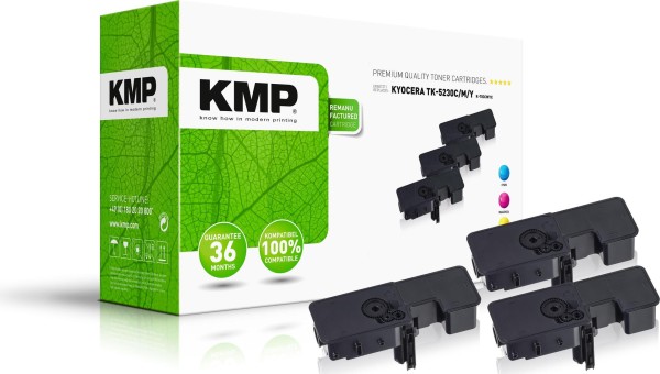 KMP KMP Tonerkartusche ersetzt Kyocera TK5230C (1T02R9CNL0), Kyocera TK5230M (1T02R9BNL0), Kyocera TK523