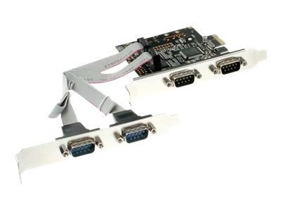 INLINE Schnittstellenkarte 4x Seriell 9-pol PCIe PCI-Express 76623C