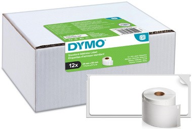 DYMO LabelWriter-Rücksende-Etiketten, 25 x 54 mm, weiß