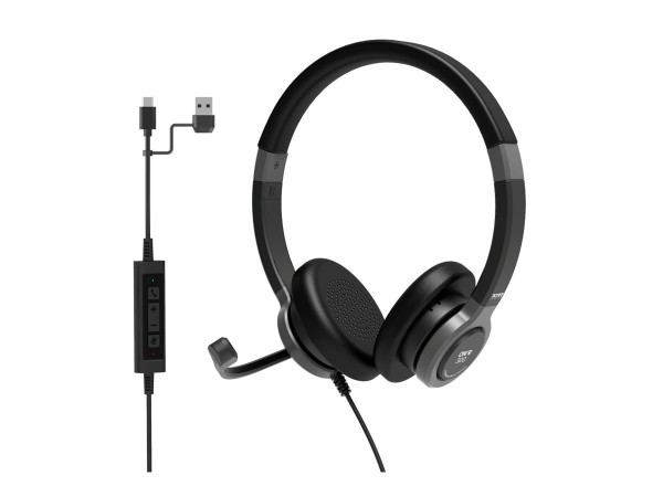 PORT PORT STEREO HEADSET WIRED ACTIVE OFFICE USB PRO MIC ON`R 300
