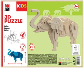 Marabu KiDS 3D Puzzle "Elefant", 27 Teile