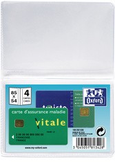 Oxford Ausweishülle, PVC, 1-fach, Format: 85 x 55 mm