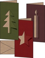 sigel Weihnachtskarten-Set "Cut-out style", DIN lang