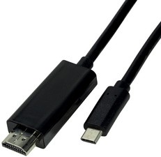 LogiLink USB-C - HDMI Anschlusskabel, 1,8 m, schwarz