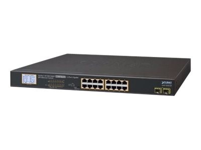 PLANET TECHNOLOGY PLANET TECHNOLOGY Planet GSW-1820VHP 16-Port 10/100/1000T 802.3at PoE + 2-Port