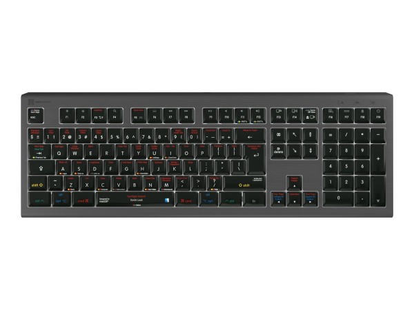 LOGIC-KEYBOARD LOGIC-KEYBOARD Logickeyboard LKB-OSX-A2M-UK - Volle Größe (100%) - USB - Scherenschlüsselschalter -