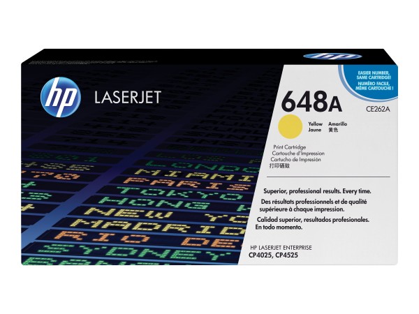 HP 648A Gelb LaserJet Tonerpatrone (CE262A) CE262A