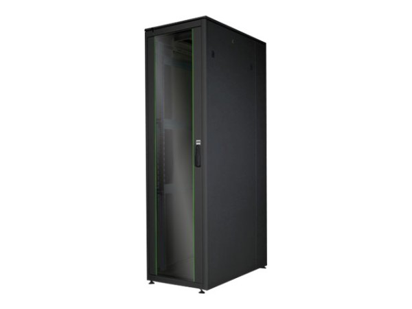 DIGITUS 47HE Netzwerkschrank Unique 2276x600x1000mm Farbe Schwarz RAL 9005 DN-19 47U-6/10-B-1