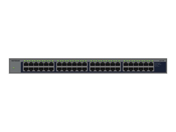 NETGEAR NETGEAR 48PT GIGE UNMANAGED RACKMOUNT SWITCH GS748