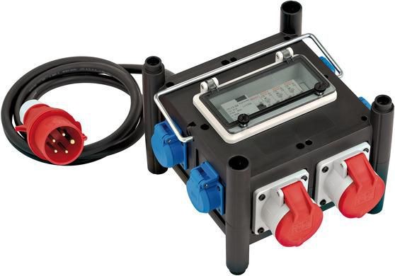 brennenstuhl Gummi-Stromverteiler, CEE, IP44, Kabel: 2 m 1153690200