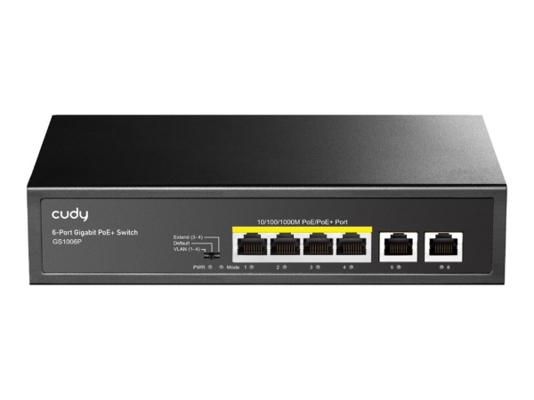CUDY CUDY 6P GS1006P PoE+