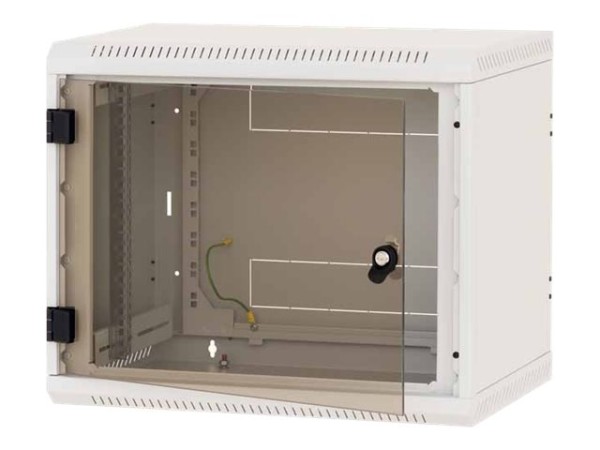 TRITON TRITON RBA-04-AS6-CAX-A1, 19" Wandschrank einteilig 4HE 595mm, Vollglastür