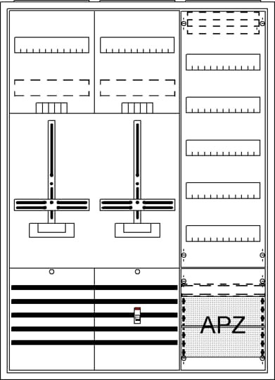 ABB ABB Striebel Komplettschrank AP DA37CG Dreipunkt A37 2Z1V5A2 2CPX054287R9999