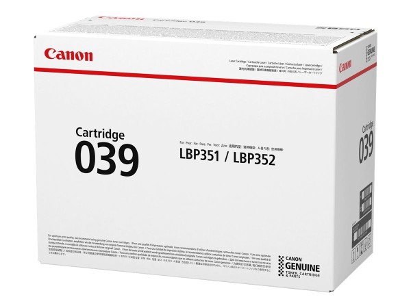 CANON CANON 039 Schwarz Tonerpatrone