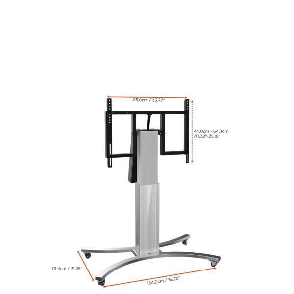 CELEXON CELEXON Expert elektrisch höhenverstellbarer Display-Rollwagen Adjust-V4286S mit Kippfunktion - 50c