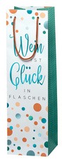 SUSY CARD Flaschentüte "Wein ist Glück in Flaschen"