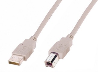 DIGITUS USB 2.0 Anschlusskabel, USB-A - USB-B Stecker, 1,8 m