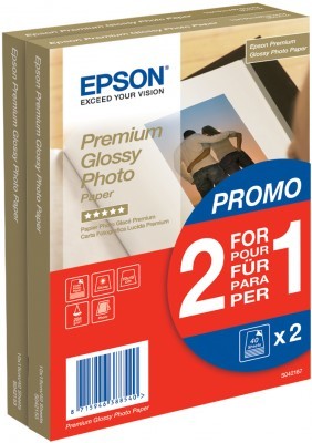 Original EPSON Premium Glossy Fotopapier, 10 x 15 cm,