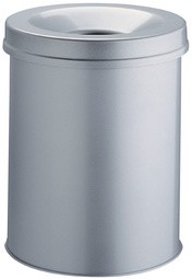 DURABLE Papierkorb SAFE, rund, 30 Liter, grau