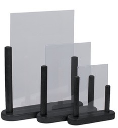 Securit Tischaufsteller TABLE, Acryl, DIN A5, schwarz