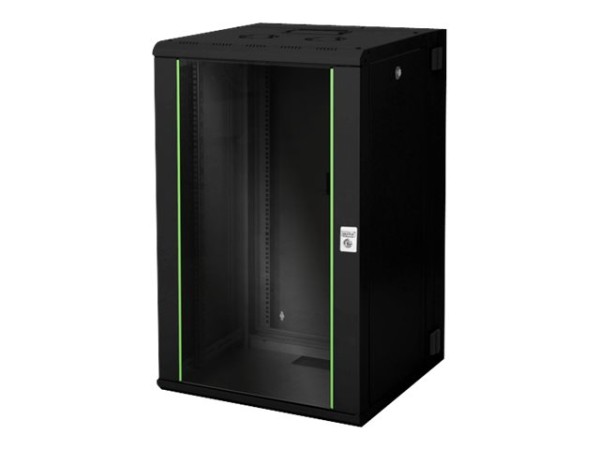 DIGITUS DIGITUS 20HE Wandgehäuse Unique 998x600x600mm zweiteilig schwenkbar schwarz RAL 9005 Farbe Schwarz R