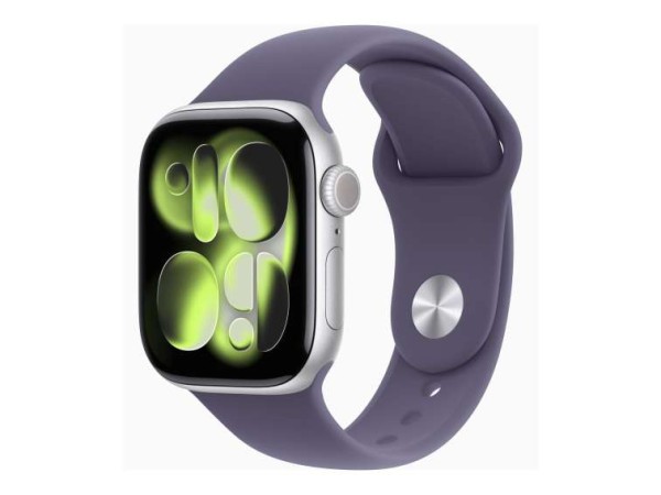 APPLE Watch S11 Aluminium Cellular 42mm Silber (Sportarmband nebelviolett) MF8H4ZR/A