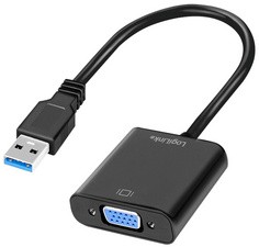 LogiLink USB 3.0 - VGA Grafikadapter, schwarz