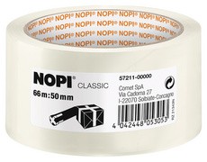 NOPI Verpackungsklebeband Classic, 50 mm x 66 m, transparent